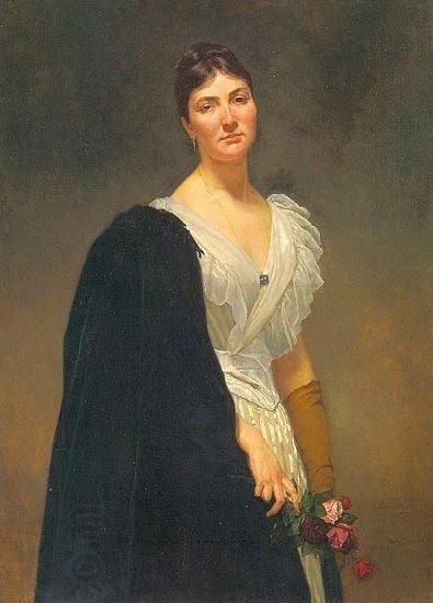 Henryk Rodakowski Maria Wozniakowska, artist's daughter oil painting picture
